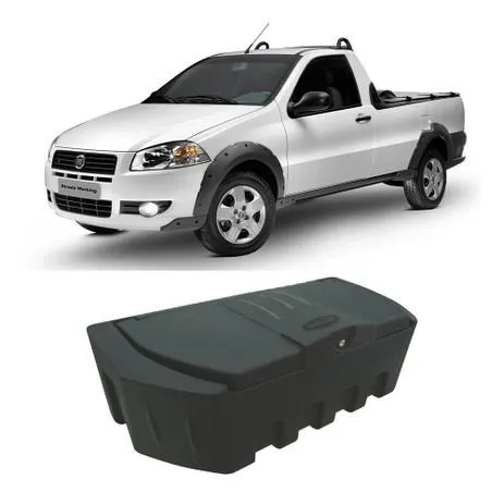 Caixa Organizadora Unipac Trunk Box Caçamba Ferramentas 200L Para Picapes leve