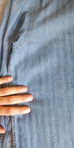 camisa jeans usada