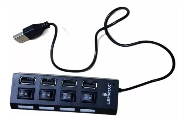 Hub usb extensor 4 portas 2.0 com interruptor lehmox - ley-21 - Foto 4