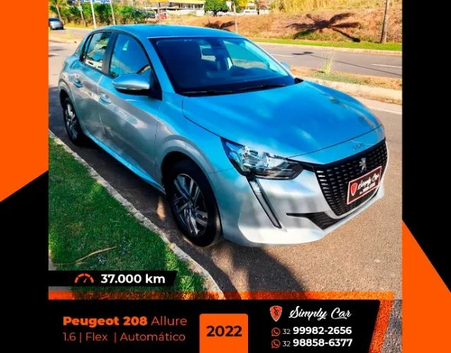 Peugeot 208 Allure 1.6 aut. Flex 2022. 