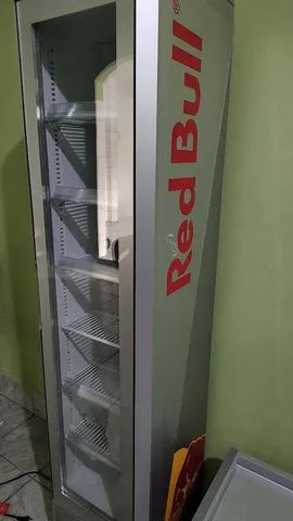 Freezer Expositor red Bull slim 220V novo 