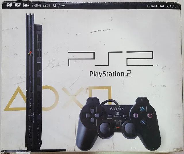 Console PlayStation 2 Preto - Sony Destravado (Tudo Original