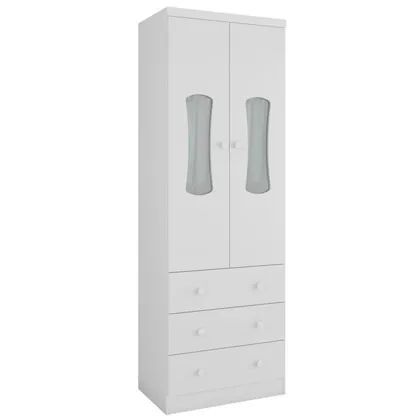 Guarda Roupa em MDF Infantil Luna 2 Portas e 3 Gavetas (Novo) - Foto 3
