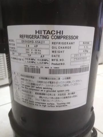 Compressor de Ar 60.000Btus Hitachi Seminovo (Aceitamos Cartão)