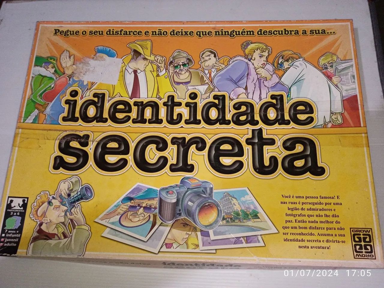 Jogo Identidade Secreta da Grow 