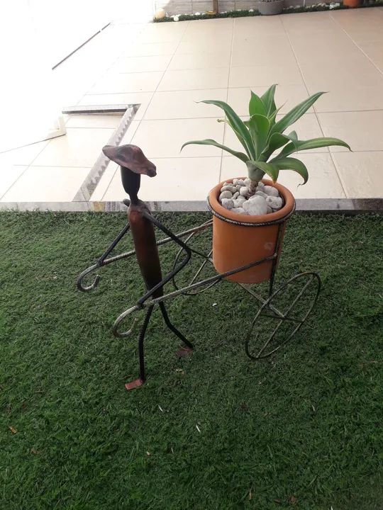 Decoração de Jardim em Ferro - Estilo Rústico - Foto 5