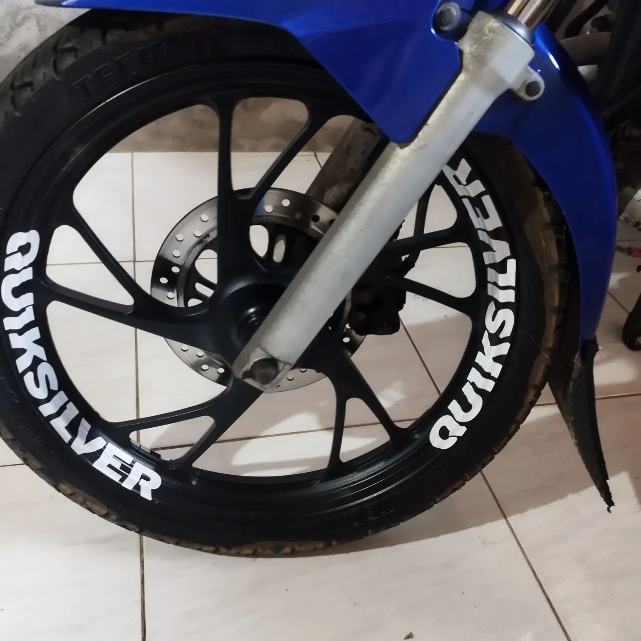 8 adesivos calha moto