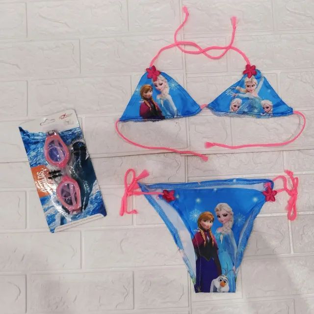 Biquine Infantil Com Estampa Frozen