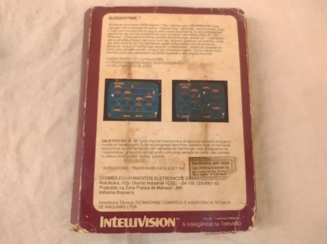 Burgertime Cartucho Original + Caixa E Manual Com Desgastes - Foto 5