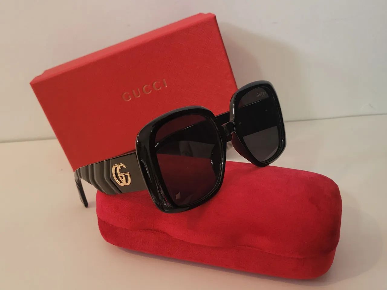 Óculos de sol Gucci Retrô Novo - Foto 2