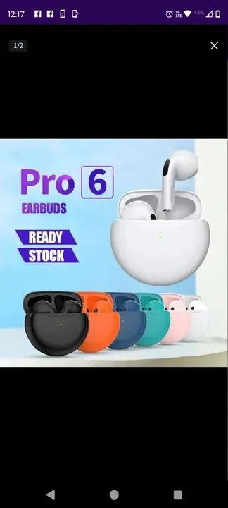 Fone de Ouvido Bluetooth Pro 6
