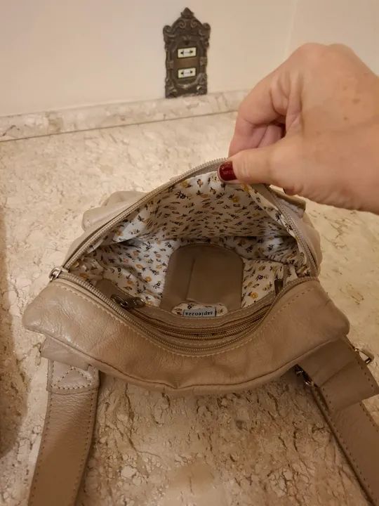 Bolsa couro legítimo pelica - Foto 2