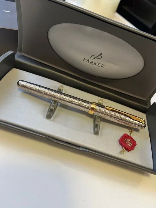 Caneta Tinteiro, Parker Silver Tartan GT SONNET  - Foto 3