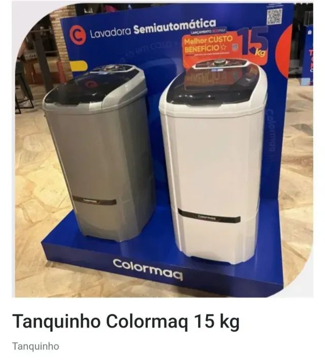 Tanquinho Colomarq 15kg Novo na Caixa - 10 Meses de Garantia