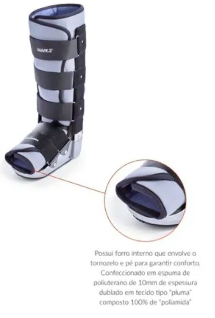 Robofoot Longa Salvapé Bota Imobilizadora  TAMANHO G ( 40 -43 ) - Foto 3