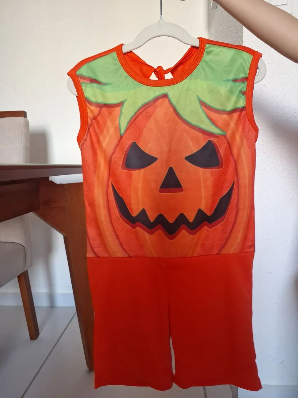 Fantasia de abóbora Halloween