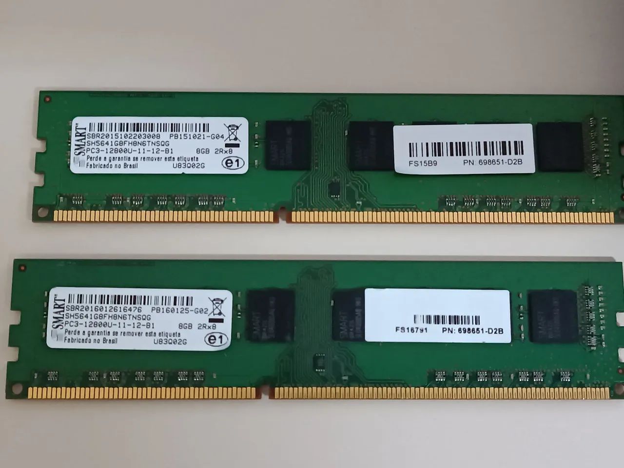 Memória RAM 8GB DDR3 PC3-12800U - Foto 2