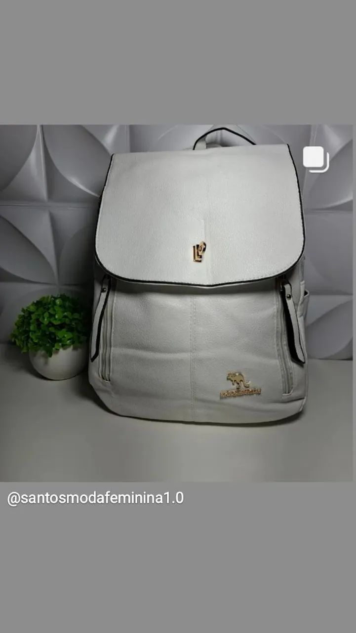 Mochila Feminina Branca - Foto 3
