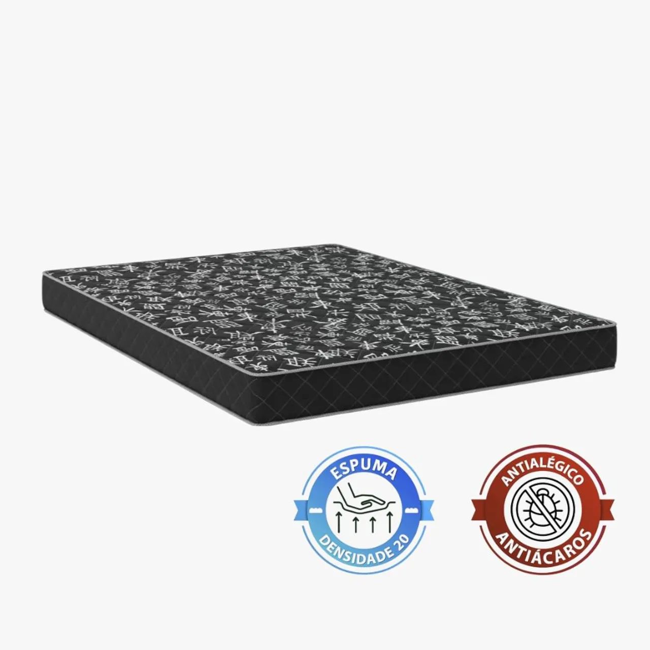 Colchão de casal Black  espuma D20 novo macio e confortável 