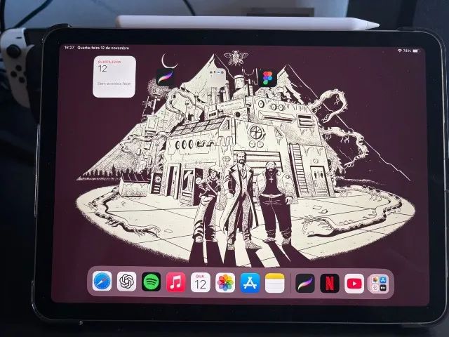 iPad Air M3 128 Gb Zerado + Apple Pencil pro - Tablets e E-Readers