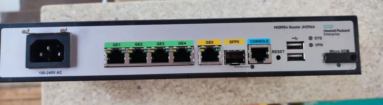 Roteador HP MSR954 JH296A