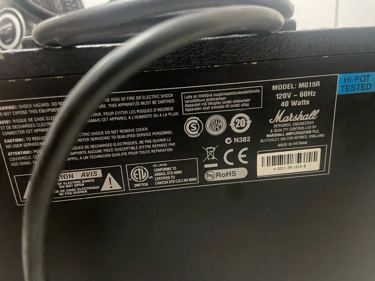 Amplificar Marshall Mg 15r - Foto 4