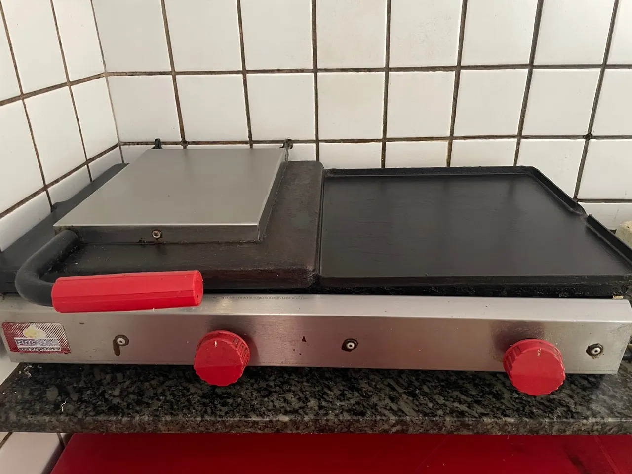 Chapa para lanches e espetos!!seminova.