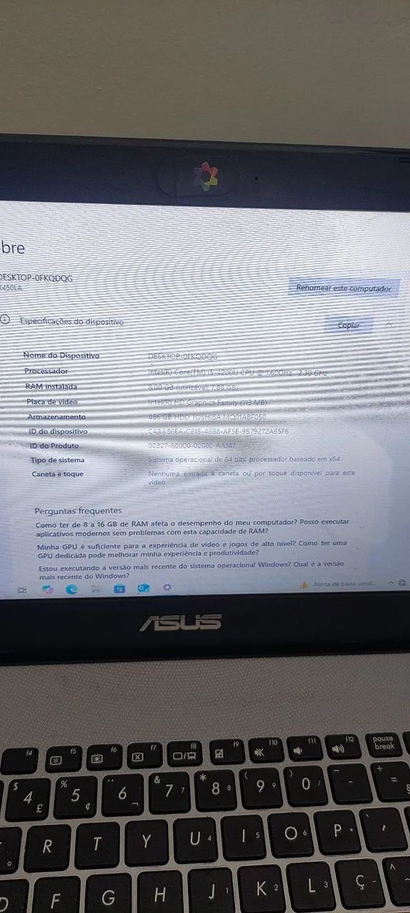 Vende-se notebook Asus - Foto 4