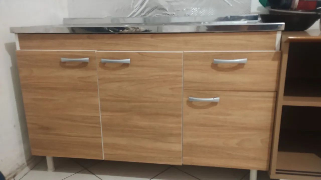 Pia de cozinha em aço inox completa  - Foto 2