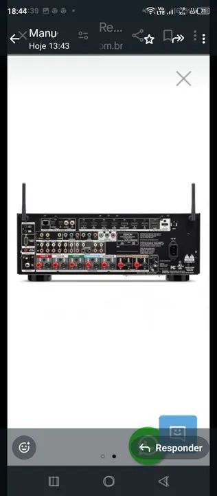 Receiver Denon AVR-X3300W 4K e Dolby Atmos! - Foto 3