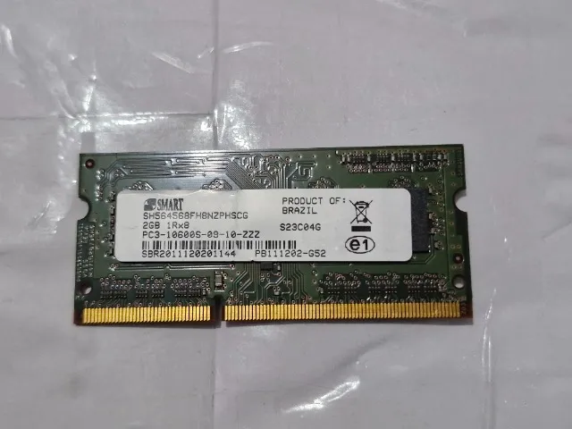 Memória Smart 2gb 1rx8 Sh564h568fh8nzphscg