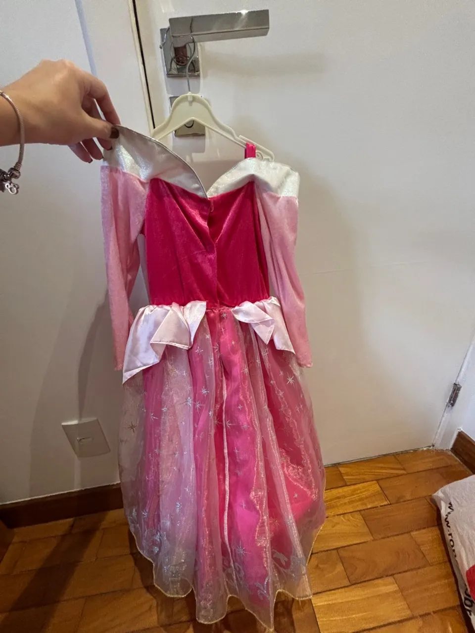 Fantasia Princesa Aurora LUXO Original EURO disney  com aro na saia  - Foto 4