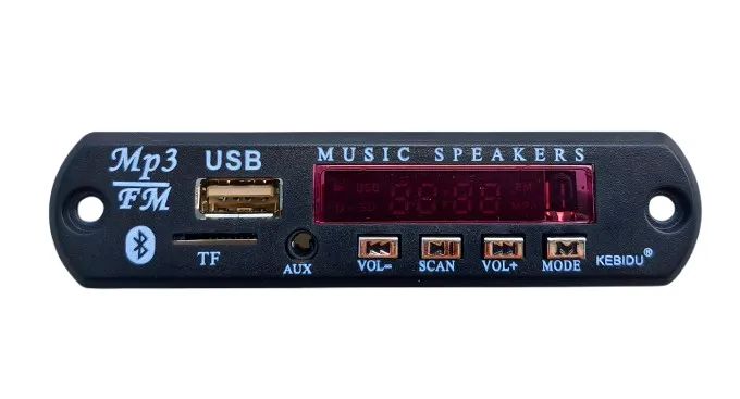 placa multimidia USB bluetooth antrada auxiliar micoSD FM controle remoto fonte inclusa - Foto 2