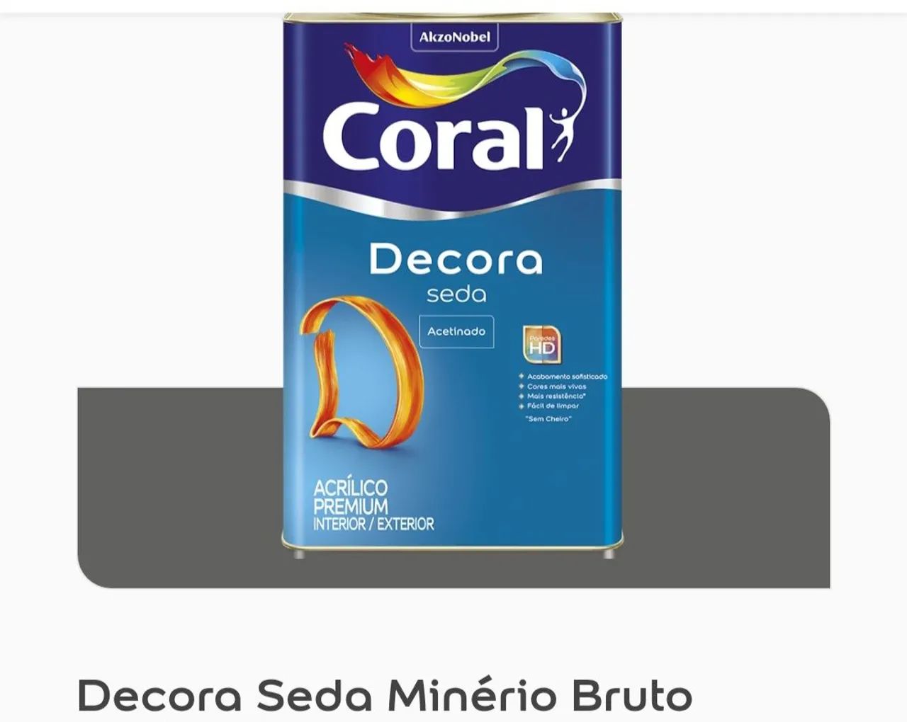 Tinta Coral Decora Seda Acetinado 16L - Foto 3