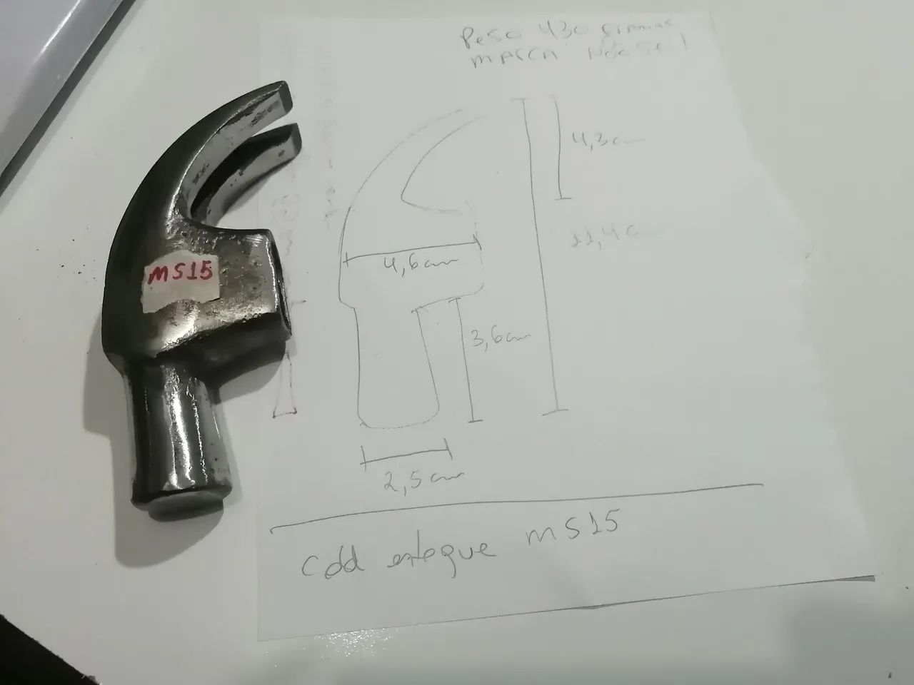 Martelo antigo leia,  - Foto 6