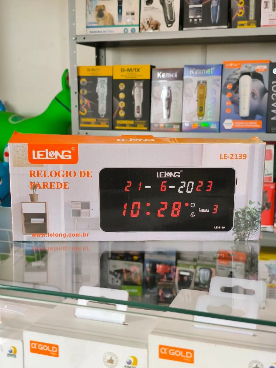 Relógio digital com calendário e despertador  - Foto 2
