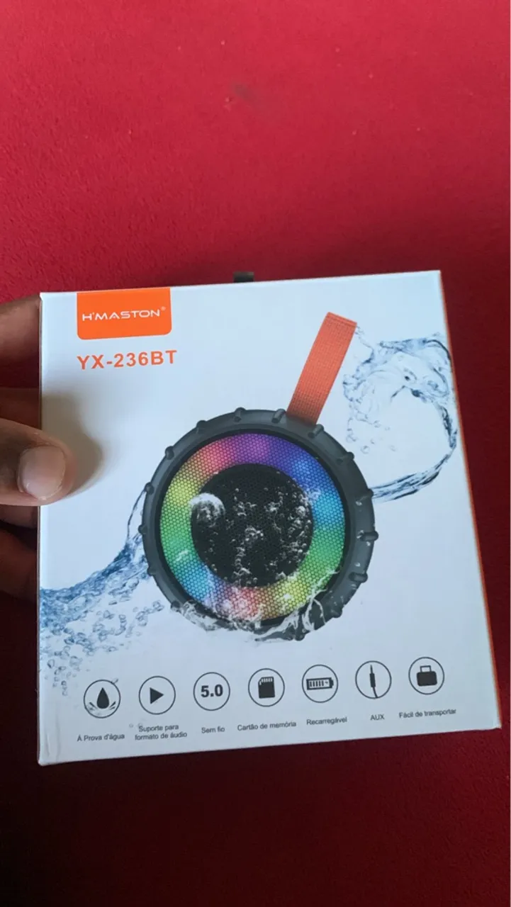Caixa de Som Bluetooth H'MASTON YX-236BT Impermeável
