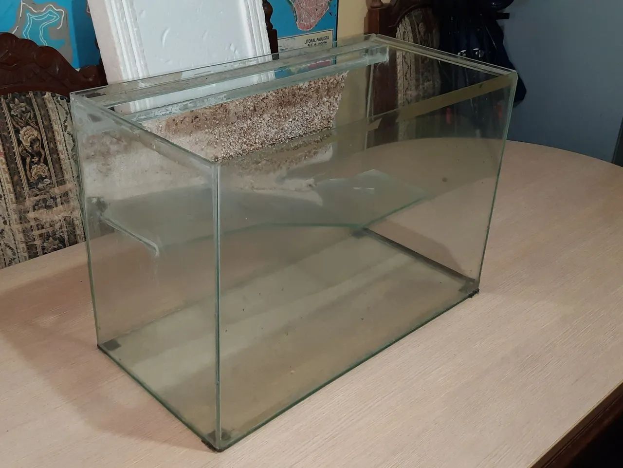 Aquário de Vidro 2 andares 72 litros terráreo 