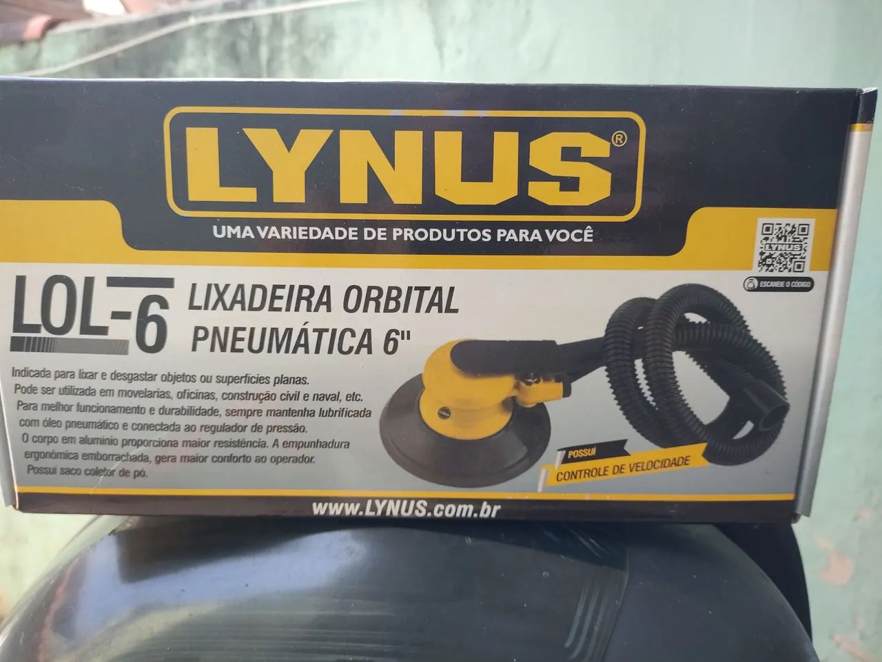 LIXADEIRA ORBITAL PNEUMÁTICA 6" - Foto 2