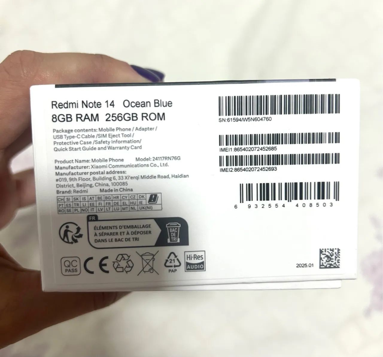 Xiaomi Redmi Note 14 4G 256GB 8GB RAM Global e Desbloqueado Ocean Blue (S/ NFC) - Foto 4
