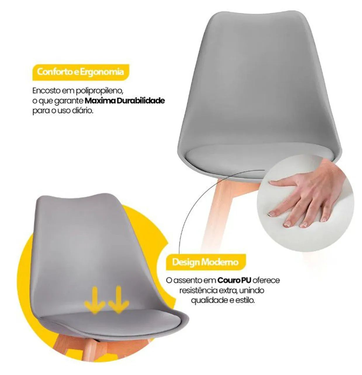 Cadeira Moderna com Design Inovador - Foto 4