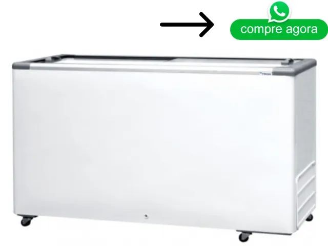 Freezer Horizontal Tampa de Vidro Fricon 503 Litros
