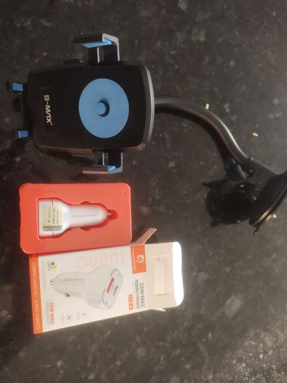 Kit para carro suporte e carregador para carro  - Foto 2