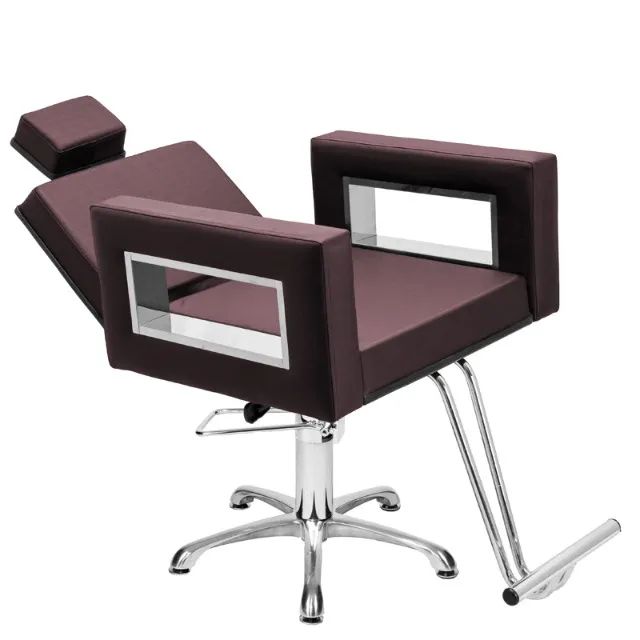 Cadeira de Cabeleireiro Reclinável Base Estrela - Lisboa Inox - Foto 5