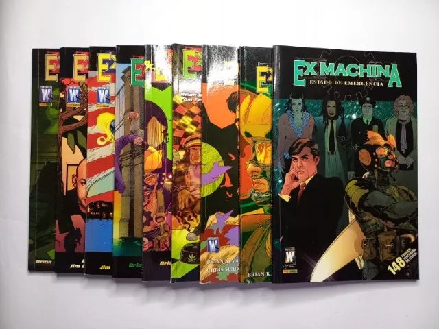 quadrinhos Ex Machina 1 3 4 5 6 7 8 9 10 Panini 2011 Capa Cartonada Excelentes