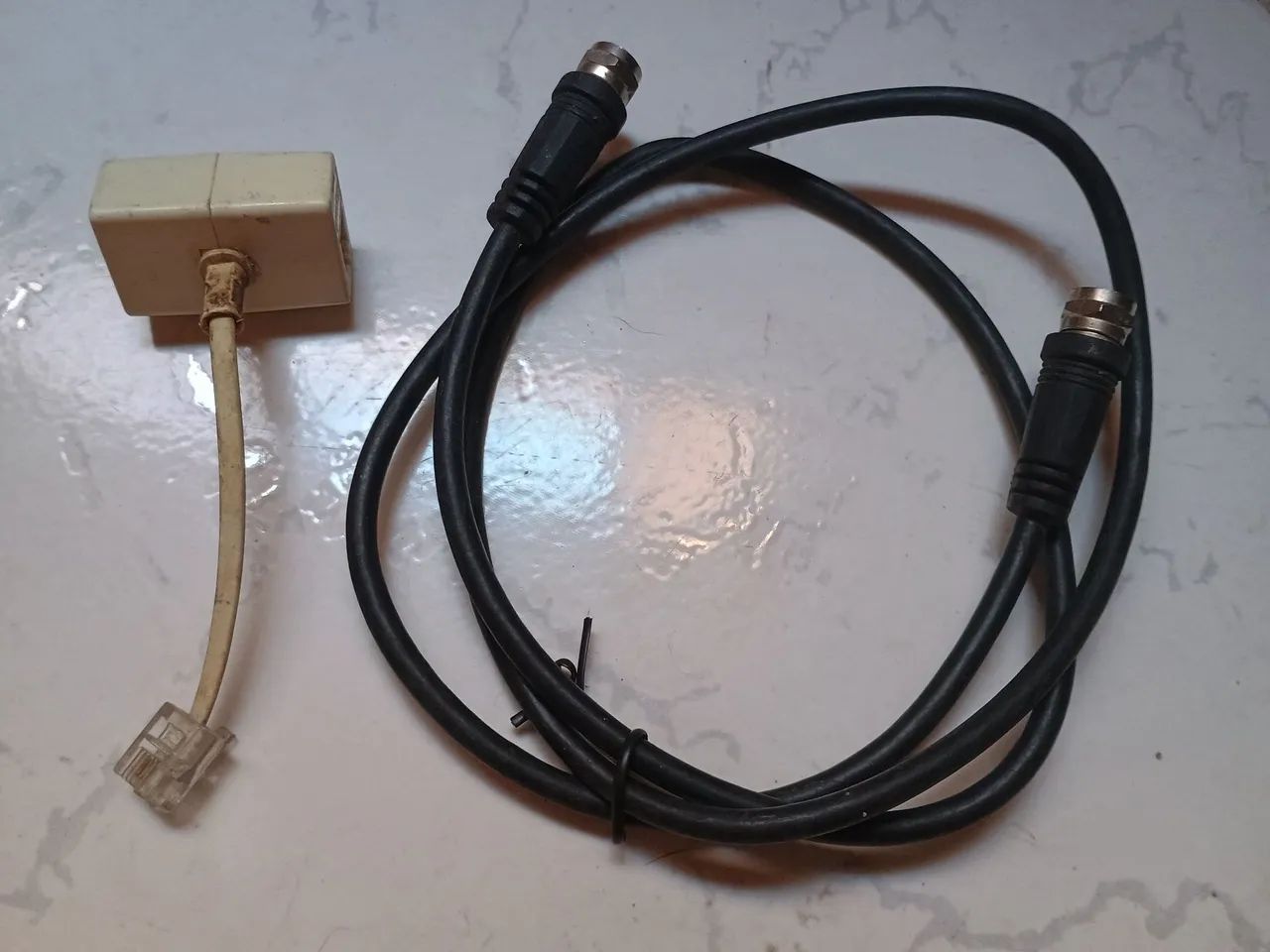 4 cabos AV  RCA + 1 cabo interligação + 5 adaptadores telefonia - Foto 3