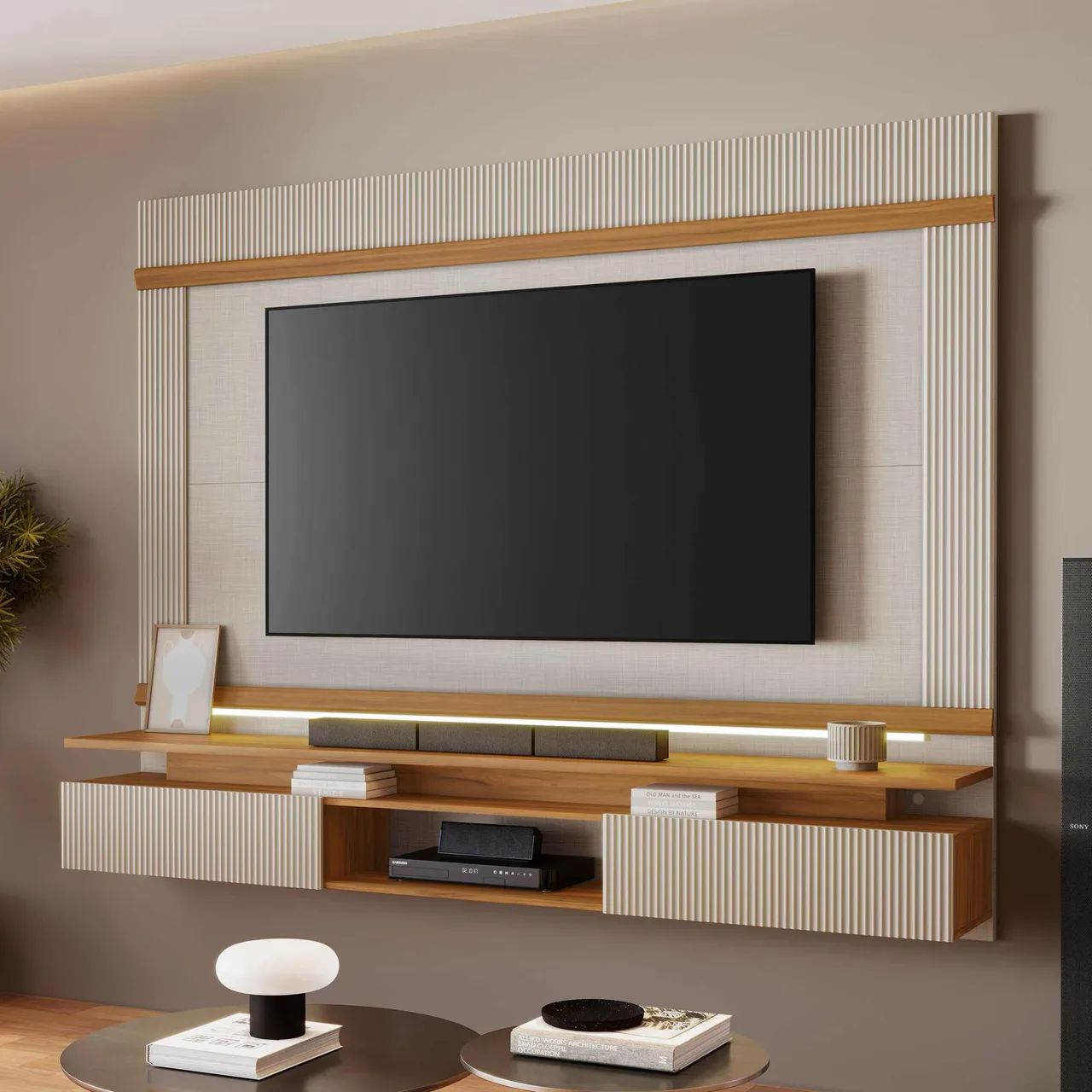 Home Suspenso 2,12m Lility com LED 100%MDF s76