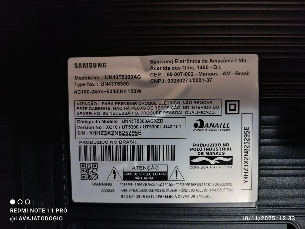 TV SAMSUNG SMART 43 POLEGADAS COM DEFEITO - Foto 3