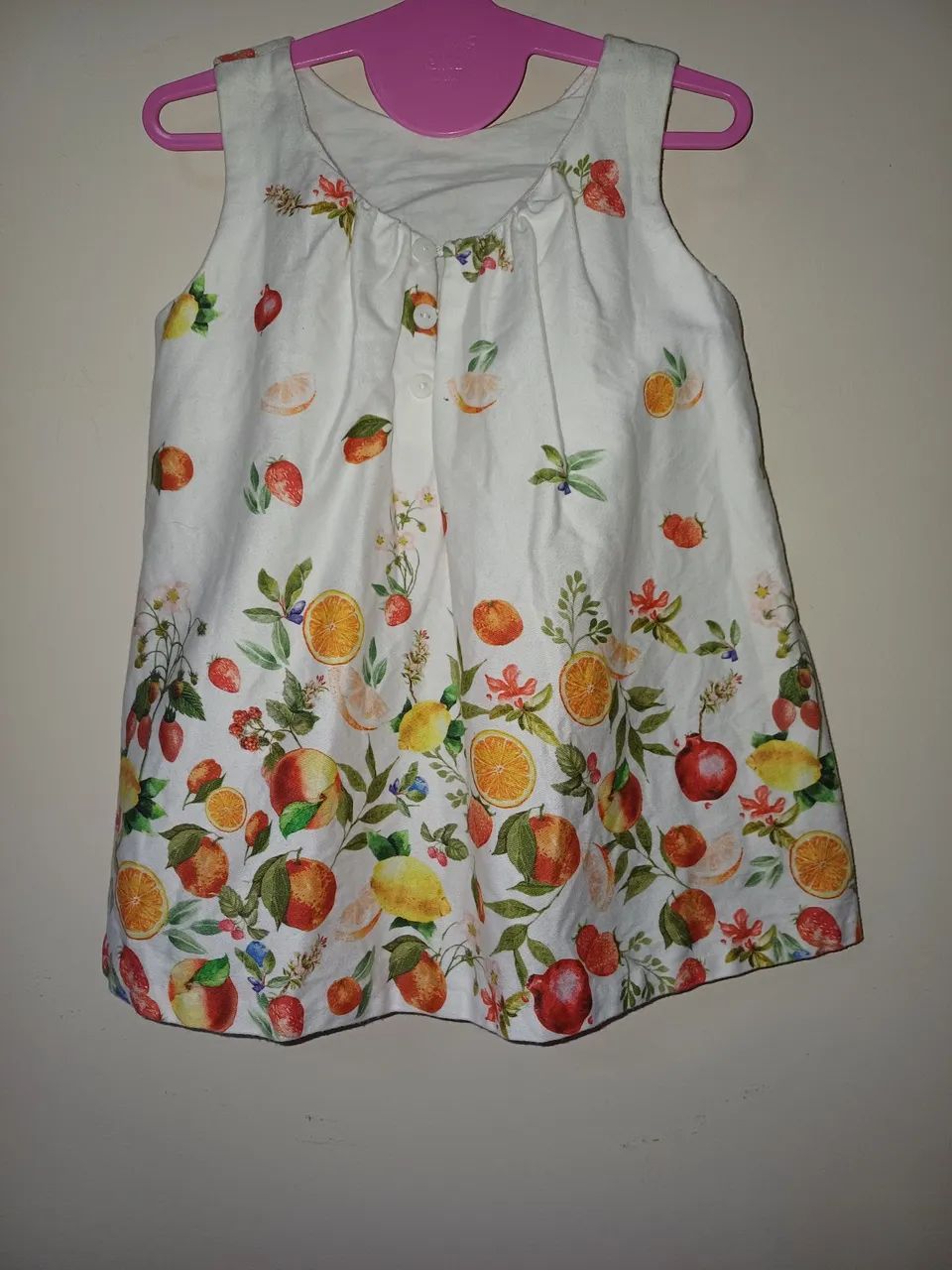 Vestido Infantil Zara baby Floral Frutas - Foto 2
