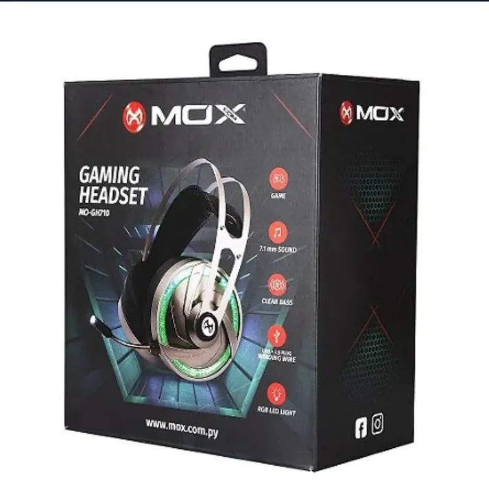 Headset Gamer MOX GH710 com Iluminação RGB